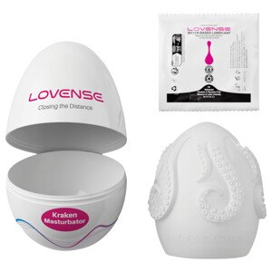 LOVENSE Kraken - vajíčkový masturbátor - 1ks (biela)