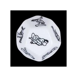 12-Sided Erotic Dice - White