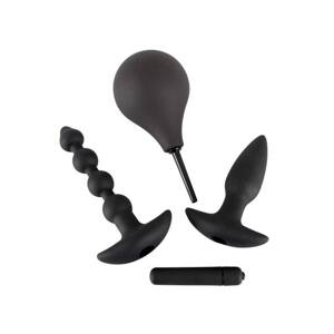 Black Velvet 4-Piece Anal Vibrator Set