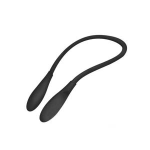 Dilator Piss Play - Hollow Silicone Urethral Expander (Black)
