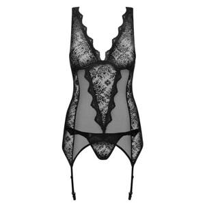 / Obsessive 810-COR-2 - Lace Garter Belt Set (White)
