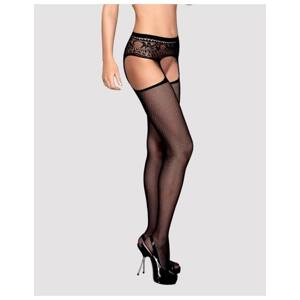 Obsessive S307 - Floral Garter Set - Black (S-L)