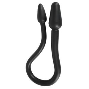 Rebel Double Plug - Black Twin Cone Anal Dildo