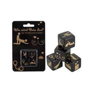 Black Sexy Dice Set - Set of 4