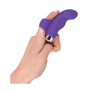 SMILE Wave Silicone Finger Vibrator (Purple)