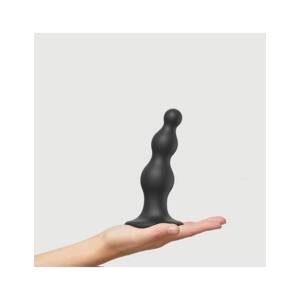 Strap-on-me Beads M - Black Suction Cup Beaded Dildo