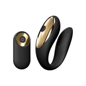 Dorcel Perfect Lover - Rechargeable Remote Couple's Vibrator (Black)