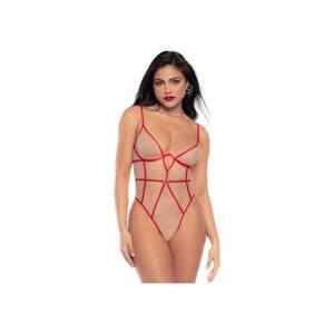 Mapalé - Strappy Bodysuit (Red-Nude)