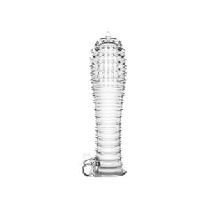 Lonely - Vibrating Thickening Penis Sleeve (Transparent)