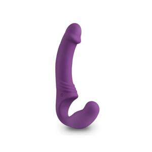 Easytoys - Rechargeable Strapless Strap-On Vibrator (Purple)