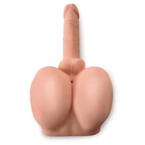 PDX Dirty Talk - Realistic Butt Torso with Dildo (Natural)