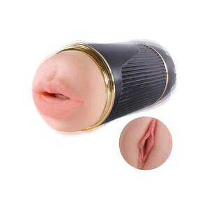 Lonely - mouth and pussy masturbator (natural-black)