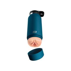 Wood Flask Thrill Seeker - Masturbator in Bottle (Black)