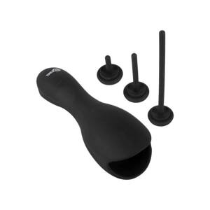 Wood Flask Thrill Seeker - Masturbator in Bottle (Black)