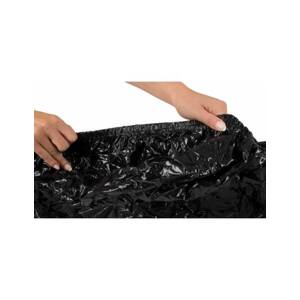 Black Glossy Fitted Sheet - 160x200cm