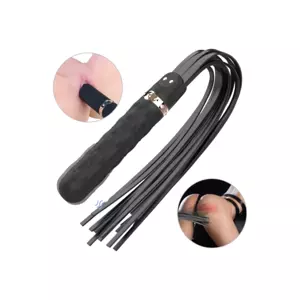Sex HD Bloody Mary - rechargeable, waterproof vibrator and whip (black)