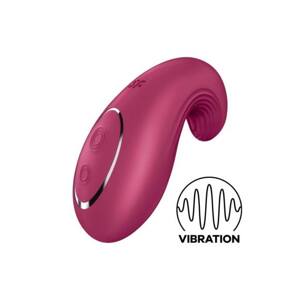 Satisfyer Dipping Delight - Rechargeable Clitoral Vibrator (Red)