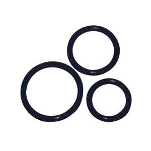 You2Toys - Silicone Penis Ring Trio - Black