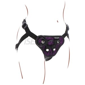Get Real strap&amp;#45;on klasický postroj pre ženu s čipkou
