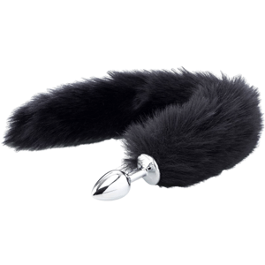 ZENN Deluxe Fluffy Fox Plug - Black