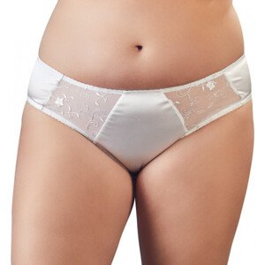 Plus size nohavičky White Flowers, XXXL
