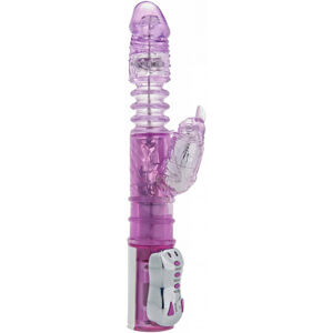 Perličkový prirážajúci vibrátor DeLuxe II (28,5 cm)