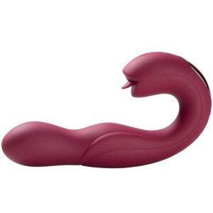 Joi - Rotating Head G-spot Vibrator & Clit Licker Maroon