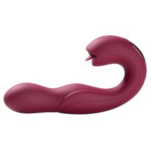 Joi Pro - Remote Control Rotating Head G-spot Vibrator & Clit Licker Maroon