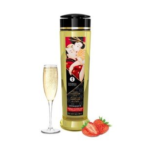 Shunga Erotic Massage Oil Romance Strawberry Wine 240 ml