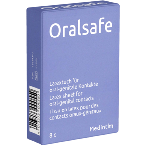 Oral Safe Single: Neutral, 8 latex-sheets