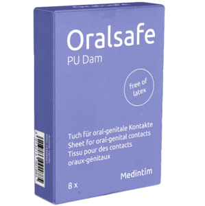 Oral Safe Single: PU Vanille, 8 latexfree dental dams