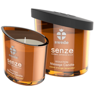 SWEDE - SENZE SEDUCTION MASSAGE CANDLE - CLOVE, ORANGE, LAVENDER