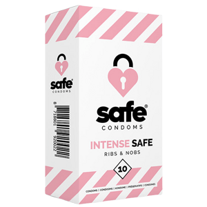 SAFE - condoms Ribs & Nobs 10 pcs