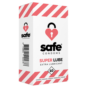 SAFE - Condoms with Extra Lubricant Superlube 10 pcs
