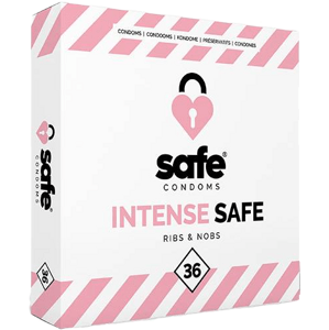 SAFE - condoms Ribs & Nobs 36 pcs
