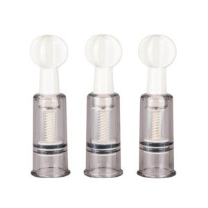 EASYTOYS FETISH COLLECTION Sacie pumpičky na bradavky a klitoris 3ks