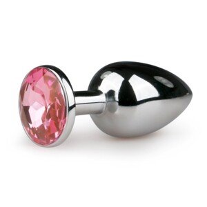 EASYTOYS ANAL COLLECTION Kovový análny kolík Strieborný/Ružový - S