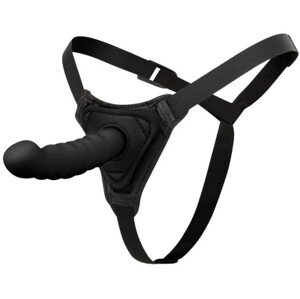 Silicone Strap-On - Smooth black