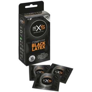 EXS Blatex – čierne kondómy (12 ks)