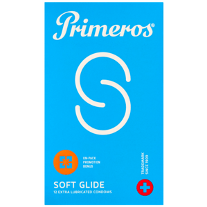 Primeros Soft Glide – extra lubrikované kondómy (12 ks)