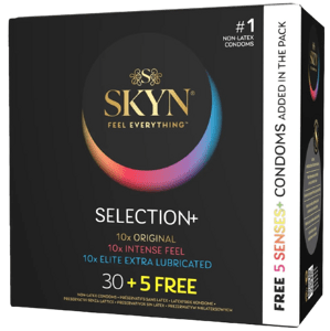 SKYN Selection – mix bezlatexových kondómov (35 ks)