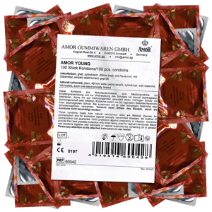 Amor Bulk-Pack, Young: 100 youth condoms