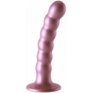 Análne guličkové dildo Metallico Beaded (13,8 cm), ružové