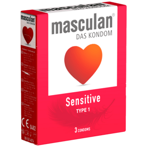 Masculan Single: Typ 1 (sensitive), 3 condoms