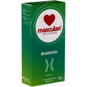 Masculan Single: Typ 4 (anatomic), 10 condoms