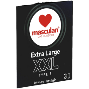 Masculan Single: Typ 5 (XXL), 3 condoms