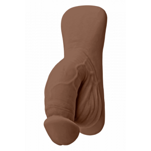TPE packer Gender X Squishy Flesh (12 cm), tmavá telová