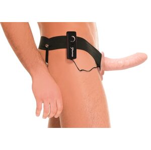 Fetish Fantasy For Him or Her Vibrating Hollow Strap On